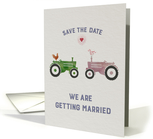 Save the Date Farming Themed card (1371056)