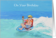 Perfect Day Surfer Birthday Card