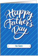 Happy Father’s Day blue card for son card