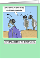 Mid-life Crisis Humour-Funny Comic Cartoon card