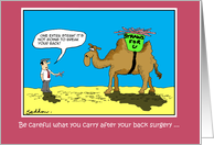 Back Surgery Humour- Funny Comic Cartoon Card