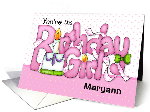 You're the Birthday Girl card (1387082)
