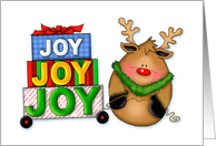 Holiday Reindeer Joy is a Gift to be Shared card
