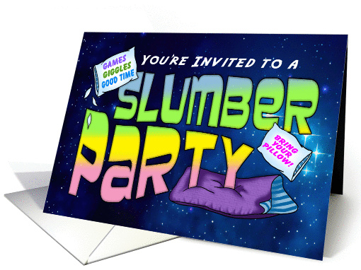 Games and Giggles Slumber Party Invitation card (1388462)