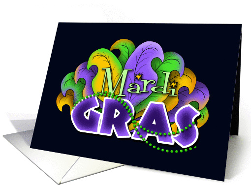 Bring Your Mardi Gras Beads Because It's a Party! card (1388518)