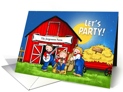 Harvest Fall Festival Party Barn Invitation card (1398358)