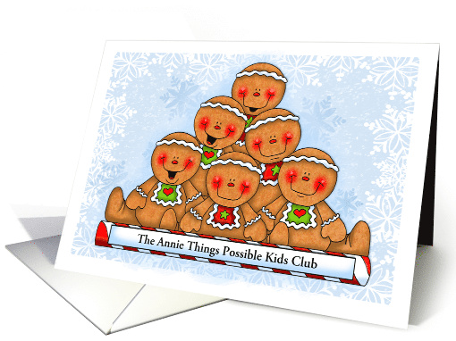 From the Holiday Gingerbread Gang Personalized Greeting card (1404308)