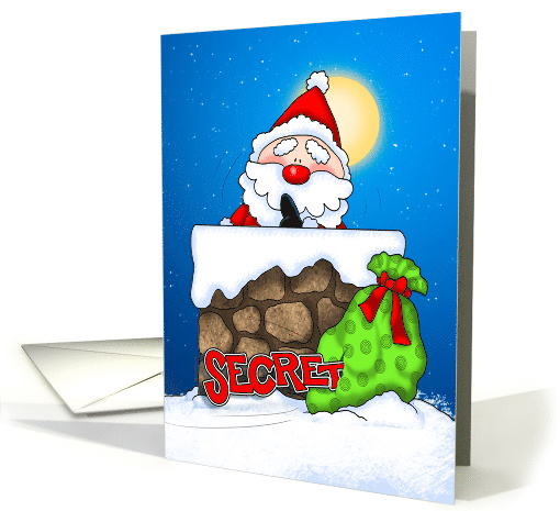 Santa's Secret is Out of the Bag! Greeting card (1404326)