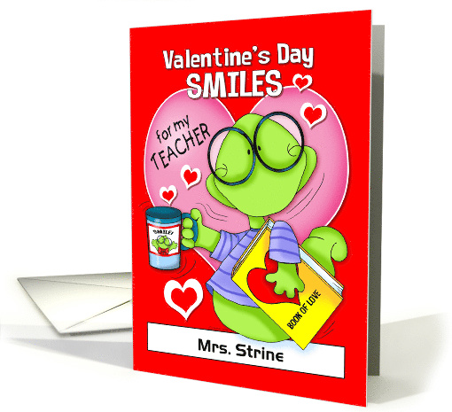 Smiles for Teacher Valentine card (1415540)