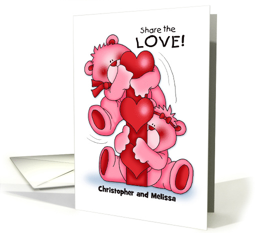 Valentine Share Bears card (1415560)