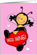 Bee Mine Bumblebee Valentine card