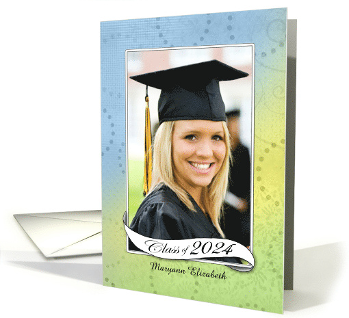 Graduating with Class 2024 Personalized Photo card (1430356)
