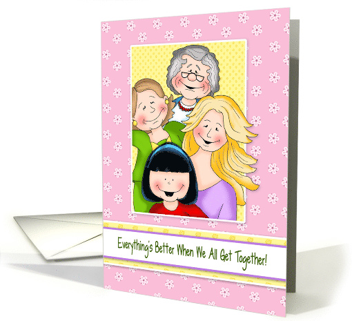 Missing You Get Together Girls card (1448238)