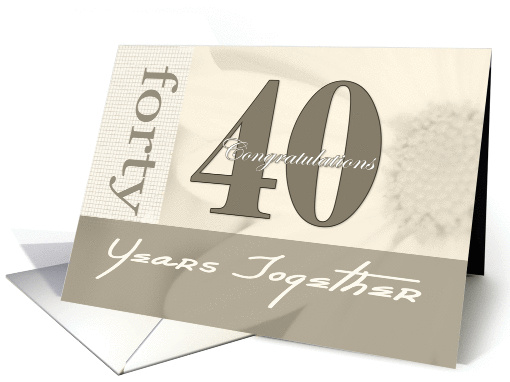 Forty Year Anniversary Milestone card (1448832)