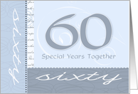 Sixty Year Anniversary Milestone card