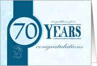 Seventy Year Anniversary Milestone card