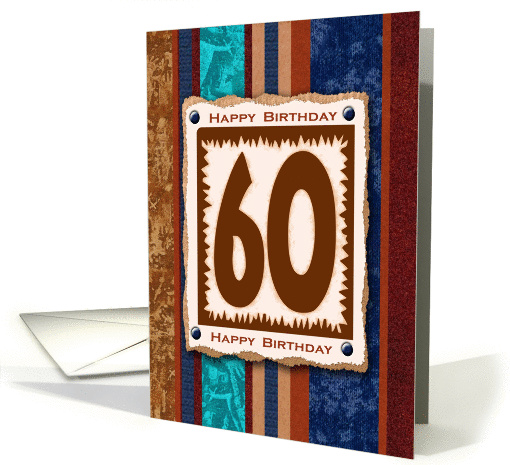 60th Happy Birthday Milestone card (1449104)