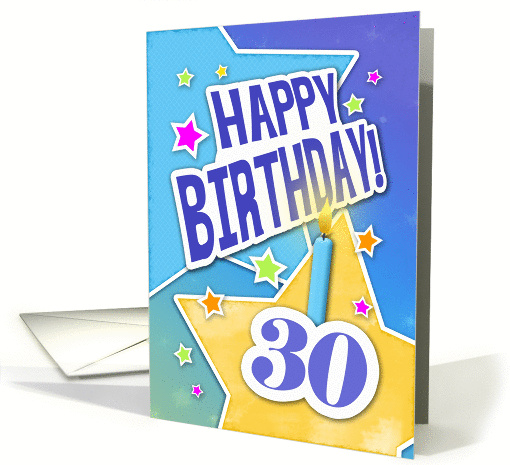 30th Happy Birthday Milestone card (1449130)