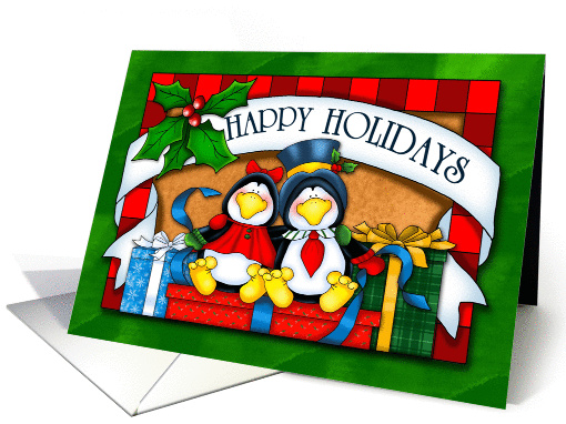 Happy Penguins Holiday card (1454116)