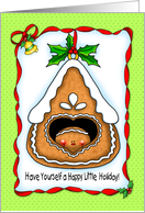 Happy Little Gingerbread Christmas card