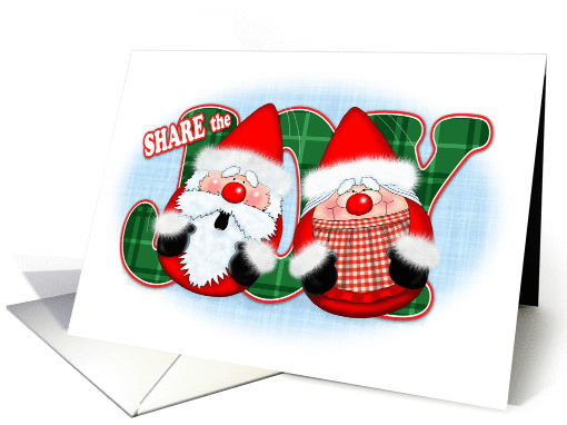 Share the Joy Santa Pair card (1454140)