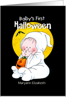 Boo Baby’s First Halloween Personalized card