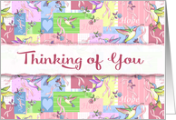 Thinking of You with Ribbons of Hope card