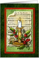 Candlelit Christmas Joy card