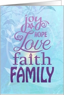 Family Blessings Together Encouragement card