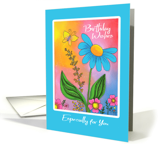 Birthday Wishes Flower Garden card (1561952)