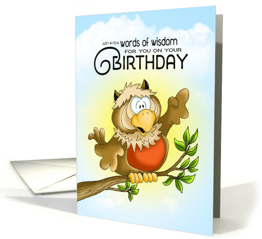 Wise Owl Birthday card (1571218)