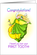 Tooth Fairy Congratulations card