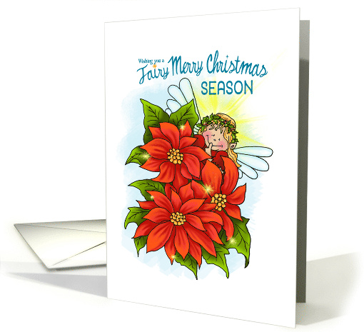 Fairy Merry Christmas Poinsettias card (1654106)