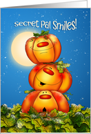 Secret Pal Halloween Moon Pumpkins card