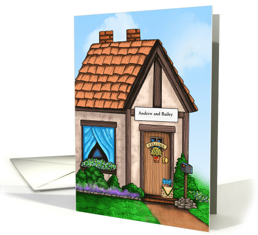 Personalized New Home Cottage card (1826470)