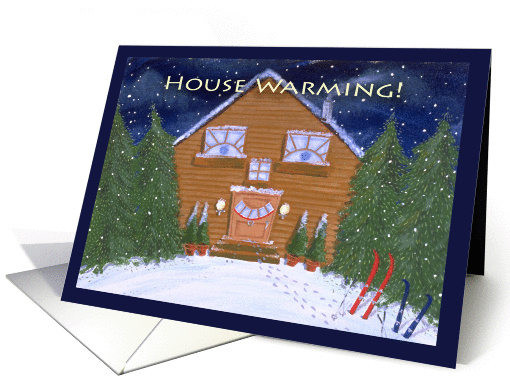 House Warming Open House Folk Art card (1409818)