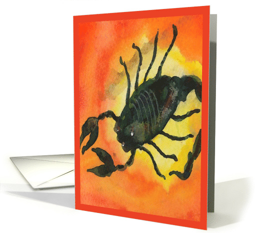 Scorpio Zodiac Horoscope Birthday October 23  November 21 card