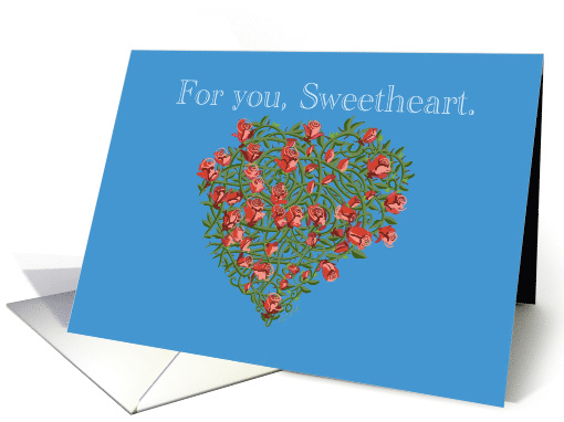 Rose Tattoo Love for Sweetheart Blue card (1573218)