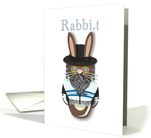 Rabbi Rabbit Jewish Fun card for any Jewish Occasion card (1573434)