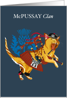 McPUSSAY Clan Tartan Feline Cat Scotland Ireland Pets card