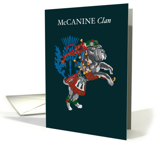 McCANINE Clan Dog Terrier Tartan Day card (1702392)