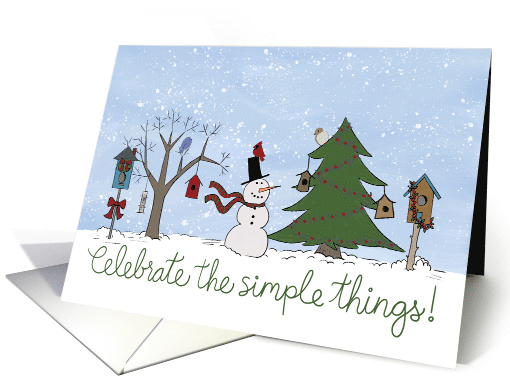 Celebrate the simple things Christmas card (1501864)