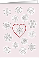 You’re One In A Million (Pink Snowflakes) card