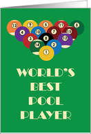 World’s Best Pool Player card