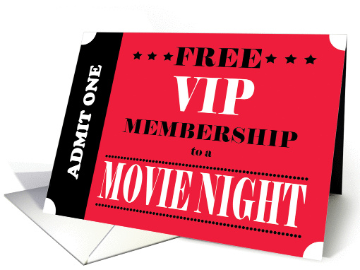 VIP Ticket Movie Night Invitation card (1422720)