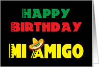 Happy Birthday Mi Amigo card