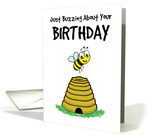 Buzzing Bee Birthday card (1442828)