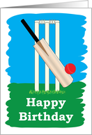 Cricket Happy Birthday card