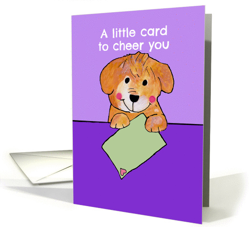 Get Better - Puppy - Encouragement - Feel Better card (1461774)