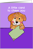 Get Better - Puppy - Encouragement - Feel Better card